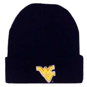   West Virginia Mountaineers Navy Champ Knit Beanie: Sports & Outdoors