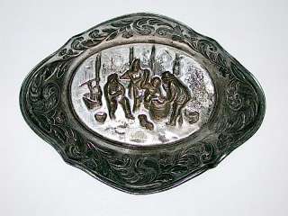   auction is for a Antique Repousse Denmark Fish Mark Silver Bowl