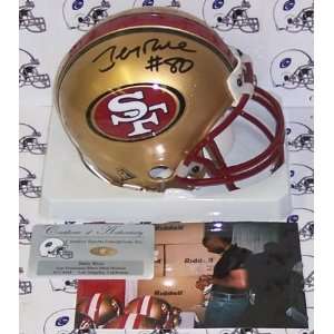Creative Sports AMHSF RICE2 Jerry Rice Hand Signed 49ers Mini Helmet 