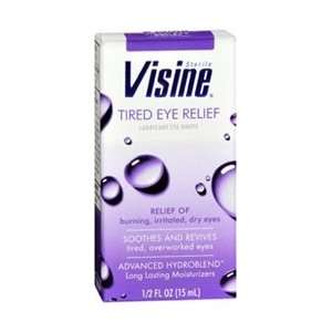  Visine Tired Eye Relief, Lubricant Eye Drops   0.5 oz 