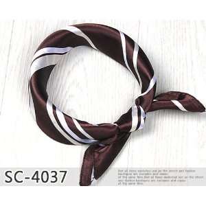  The Lovely Style womans Scarfs 4037 Muffler Brown Line 