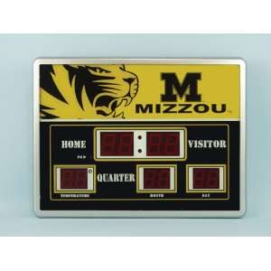  Missouri Tigers Scoreboard Clock Thermometer 14x19 