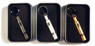 Silver Bullet Cigar Cutter Key Chain in Tin Gift Case  