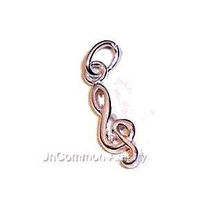  Music Clef Symbol Charm   Sterling Silver Arts, Crafts 