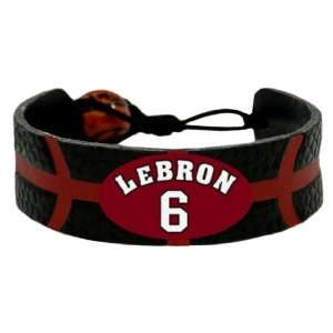  NBA Miami Heat LeBron James Team Color Jersey Bracelet 