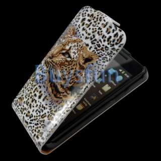New Leopard Pattern Flip Leather Cover Case For Samsung Galaxy S2 S II 