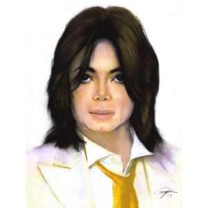  Michael Jackson Sketch Portrait, Charcoal Graphite Pencil 