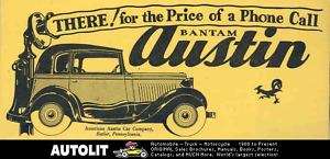 1934 ? American Austin Bantam Series 475 Brochure  