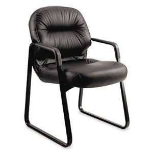   HON Leather 2090 Pillow Soft Series Guest Arm Chair: Office Products