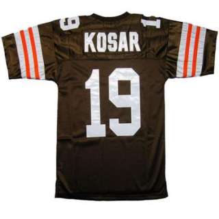 Bernie Kosar #19 Cleveland Browns Throwback Brown Sewn Mens Size 