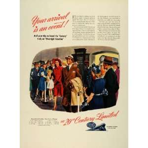 : 1941 Ad New York Central System Railway 20th Century Limited Train 
