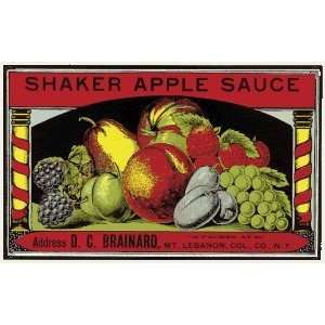  Shaker Apple Sauce Porcelain Refrigerator Magnet Kitchen 