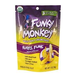 Funky Monkey Snacks   Freeze Dried Fruit, Purple Funk   1 oz. (12 pack 