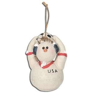 USA Soccer Bear Ornament