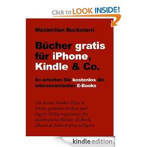 Bücher gratis für iPhone, Kindle & Co. (German Edition) Maximilian 