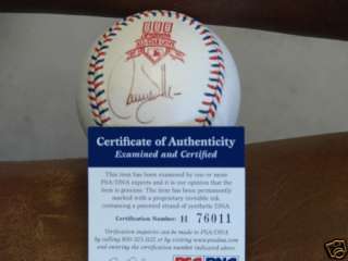 Larry Walker Autograph 1997 all star baseball psa/dna  