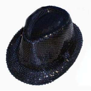  Black Gangster Sequin Hat [Kitchen & Home]
