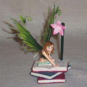  Glow Dark Fairy Figurine 3 Book Pink Flower Light: Home 