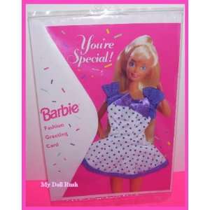  Youre Special Barbie Doll Fashion Greeting Card with Real 