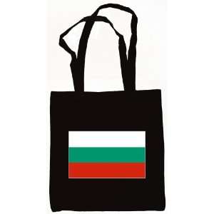  Bulgaria Bulgarian Flag Canvas Tote Bag Black: Everything 