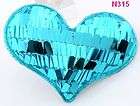   blue easter heart paillete stereo sequin applique fit clothing n315