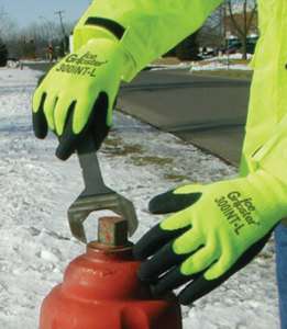 300INT L Insulated Ice Gripster Rubber Coated Glove  