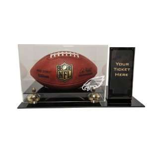 Philadelphia Eagles Deluxe Football Display with Ticket Holder (Up to 