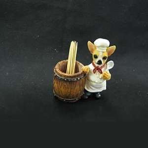  Chef Dog Chihuahua Toothpick Holder