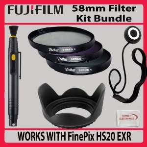  Fujifilm Finepix Hs20 EXR Digital Camera 58mm Filter Kit 