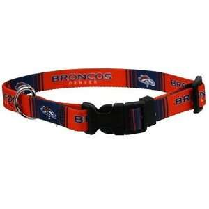  NFL Football Denver Broncos Dog Collar Small 10 14 Pet 