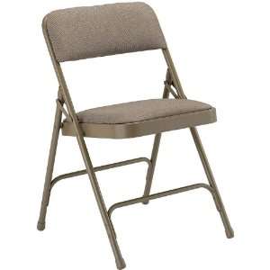   Upholstered Premium Folding Chair [HF MC309AF BGE GG]: Office Products