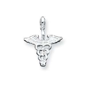  Sterling Silver Caduceus Charm Jewelry