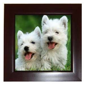  Westie Puppy Dog 3 Framed Tile G0644 