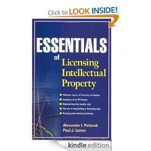 Essentials of Licensing Intellectual Property (Essentials (John Wiley 