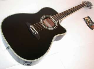   Acoustic/Electric Guitar 3/4 Size, Black, 4 Band EQ Tuner  