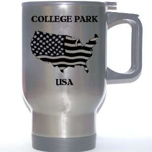  US Flag   College Park, Maryland (MD) Stainless Steel Mug 