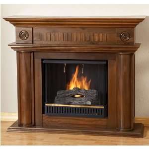 Real Flame 5000 WN Monroe Indoor Fireplace   Walnut 
