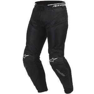   Air Flo Mens Textile Street Racing Motorcycle Pants   Black / Size 50