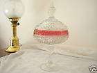 Crystal Diamond Point Glass Candy Dish with Led  