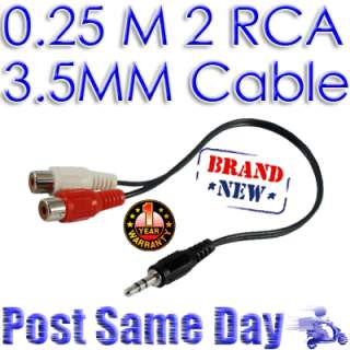 USB to 3.5MM Audio Headphone Jack Plug Data & Power Cable for iPod 