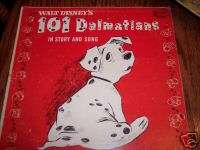 101 DALMATIANS IN STORY & SONG RECORD ALBUM 1961 DISNEY  