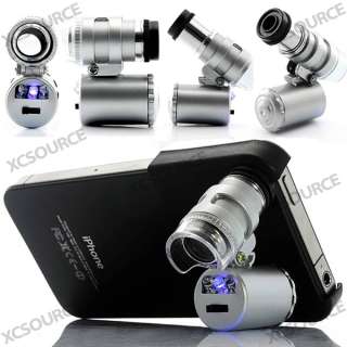   MINI 60x MICROSCOPE LENS With LCD Light for iPHONE 4 DC77  