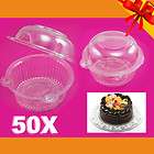   Single Individual Cupcake Muffin Dome Holders Cases Boxes Cups Pods
