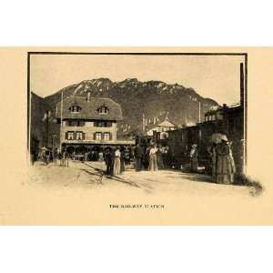 1903 Print Oberammergau Germany Passion Play Bavarian Alps 