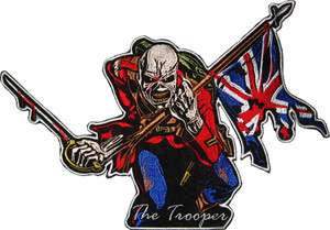 Iron Maiden The Trooper Embroidered Big Patch 11 Back  