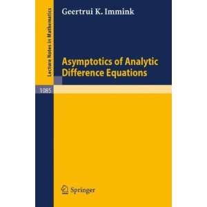   of Analytic Difference Equations (Lecture Notes in Mathematics