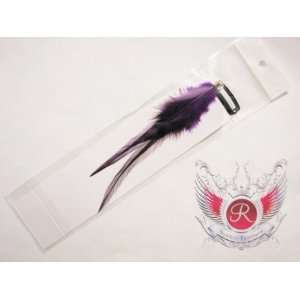  Clip in Hair Extension Feathers Double Americana (Purple 