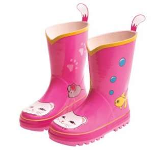 Kidorable Rain Boots Girls size 5 to youth 1 2  