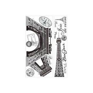  (Medium) Eiffel Tower Ooh La La Paris vinyl lettering wall 