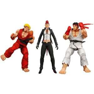  Street Fighter Iv Figure (Et of 3) Ryu, Ken & Viper: Toys 